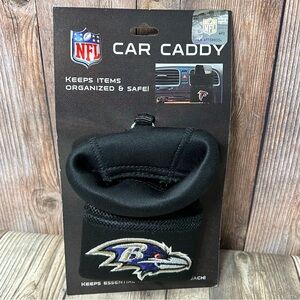 NFL Baltimore Ravens Car Caddy Organizer For Cell Phone Holder Sunglasses Pens